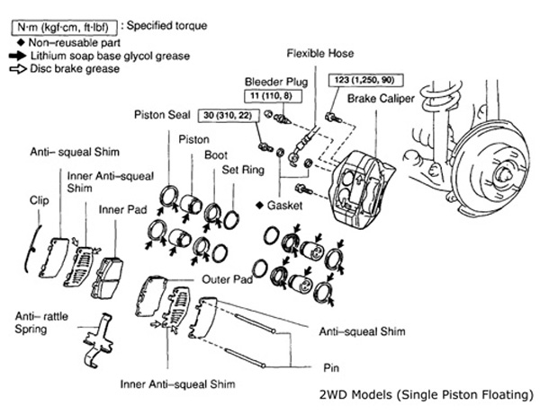 1995 toyota tacoma 4x4 front end diagram #3