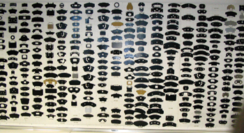 this is just a small sample of the brake shim designs a manufacture needs to make a line of pads. every vehicle has its own specific performance requirements for the shim. premium lines will use up to seven different shim materials.  