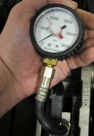 Load cells are attached to dial gauges.