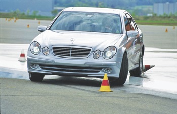 When a loss of steering control is detected, ESC automatically -- and in the blink of an eye -- uses the vehicle's braking system to correct its path, literally steering the vehicle back on course.