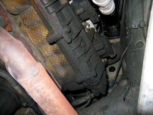 photo 3: oil leaks are often an indicator of other problems.