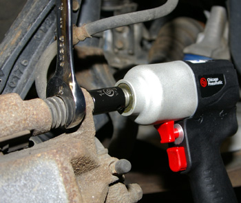 do not spin the caliper pin in the bore. damage can occur to the bore,  pin and boot.