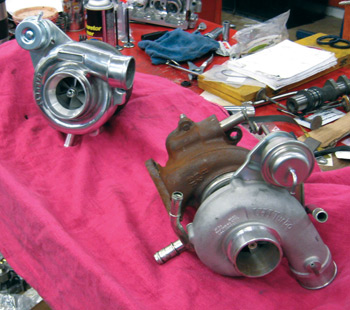 photo 10: the increased size of the turbo will be a source of significant power increase.