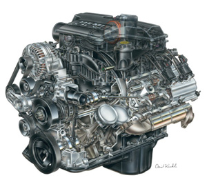 2005 5.7l v8 hemi engine from chrysler.