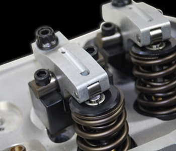 Probe’s shaft-mounted rockers come with CNC-machined aluminum rocker arms that have dual needle roller bearings and steel support stands. Available rocker ratios are 1.5:1 and 1.6:1.  