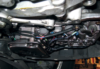 photo 6: transmission components are vulnerable; even minor curb damage can cause problems.