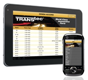 New TransTec Transmission-by-Vehicle smart phone app identifies automatic transmissions in virtually any vehicle in the world.
