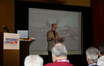 derek daly was the keynote speaker during the apa conference.